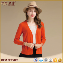 2017 New Style Custom Knitted Winter Cardigan Lady Cashmere Sweater For Sell